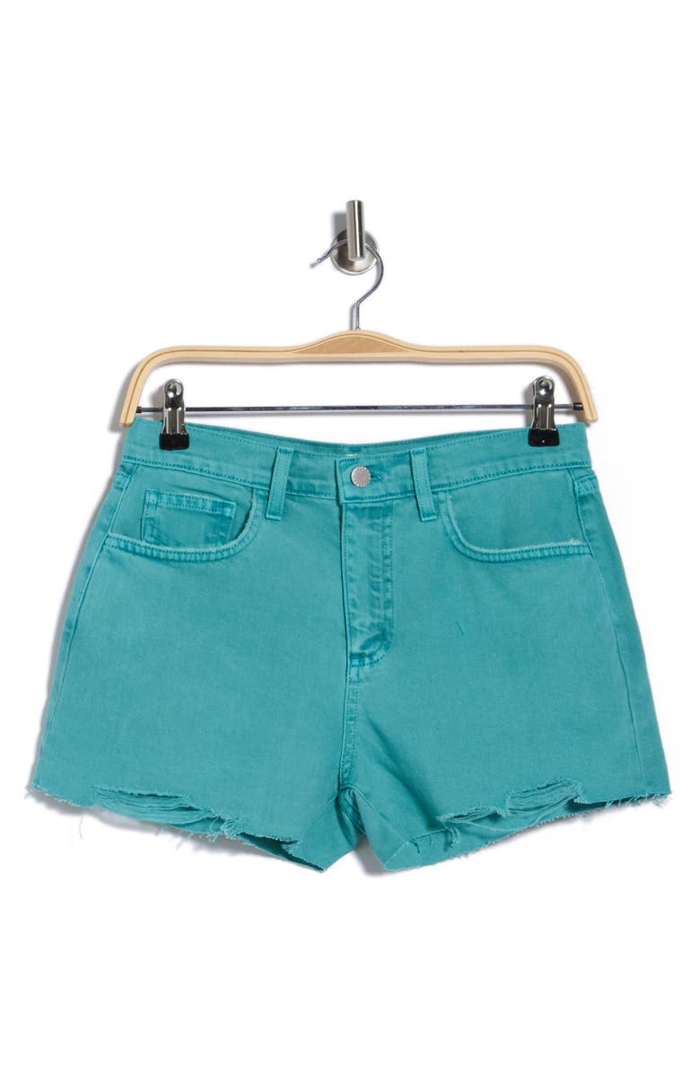L'AGENCE Beck High Waist Cutoff Denim Shorts, Alternate, color, Bristol Blue Dest