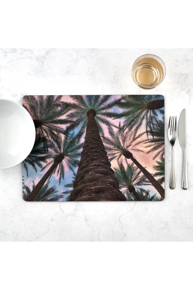 Tropical Set of 4 Cork Back Placemats, Alternate, color, Multi