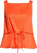LESET Yoko Drawstring Sleeveless Top