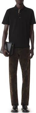 Lanvin Polo Shirt In Pique Cotton