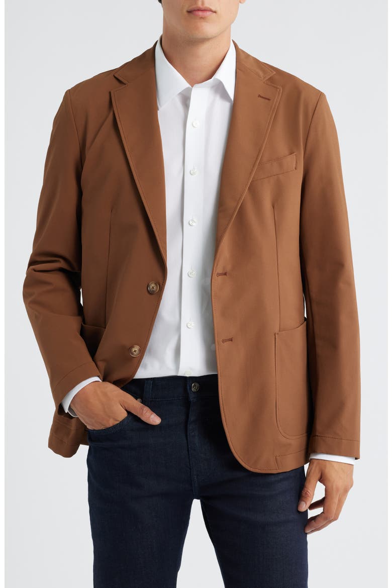 Hanry Slim Fit Stretch Twill Sport Coat, Main, color, MEDIUM BROWN