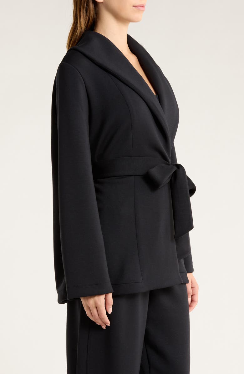 SPANX<sup>®</sup> AirEssentials<sup>®</sup> Luxe Wrap Cardigan, Alternate, color, Very Black