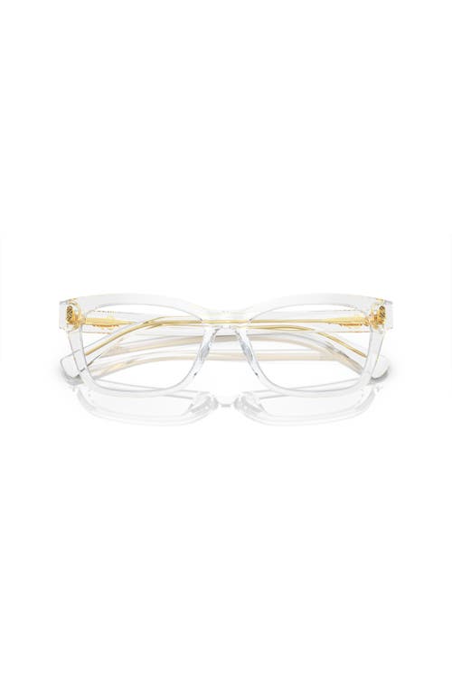Ralph 52mm Rectangle Optical Glasses In Brown
