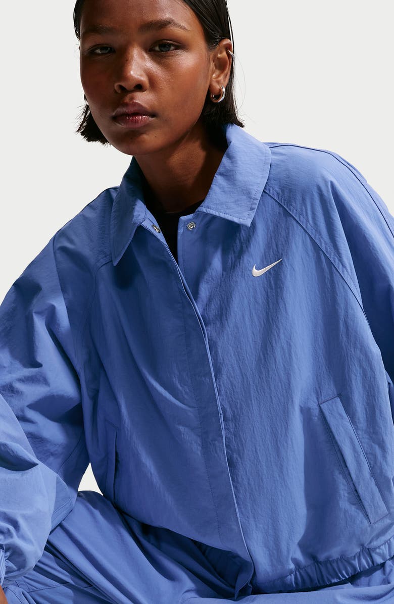 Nike Sportswear Coach's Jacket, Alternate, color, 460 Light Medium Blue/Sail