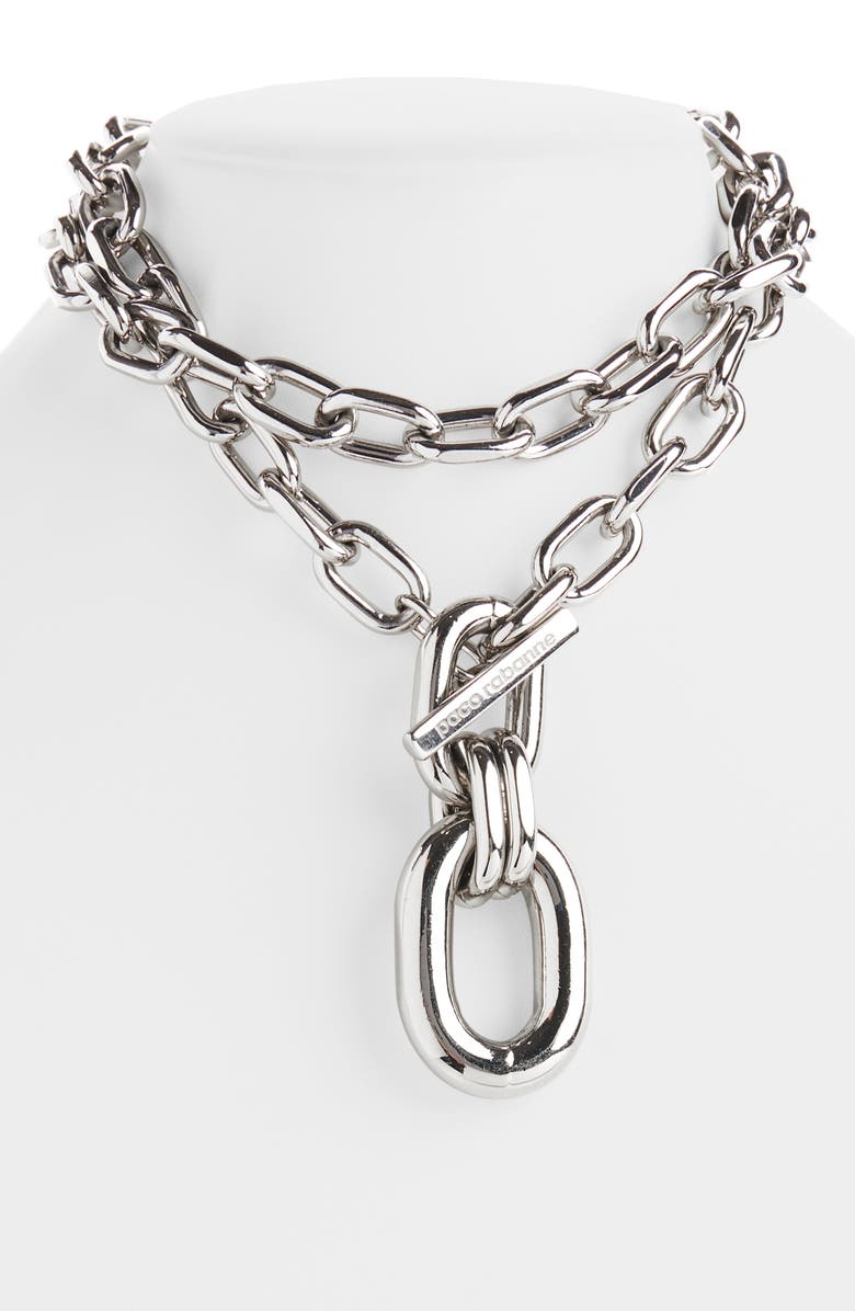 Rabanne XL Chunky Link Pendant Necklace, Alternate, color,