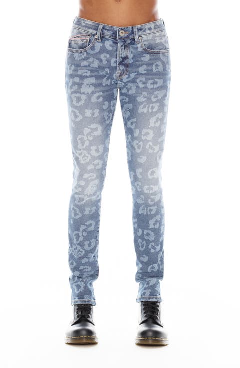 Punk Bleached Superskinny Jeans (Leopard)