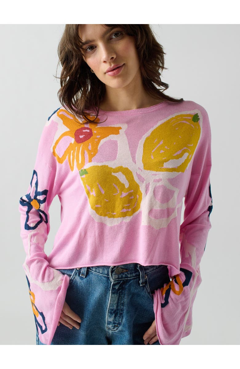 Lingua Franca Reina Crewneck, Main, color, 