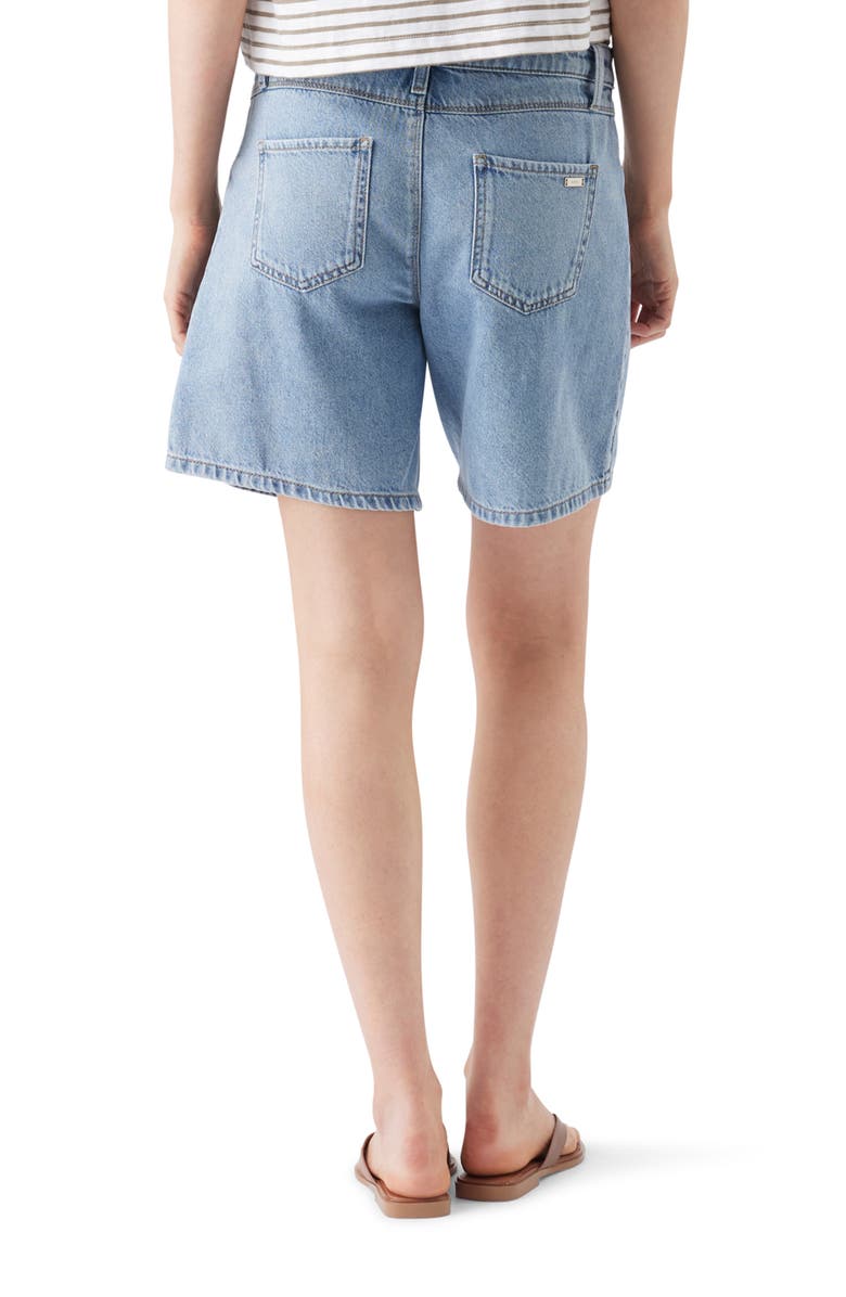 Ripe Maternity Dion Maternity Denim Shorts, Alternate, color, True Fade