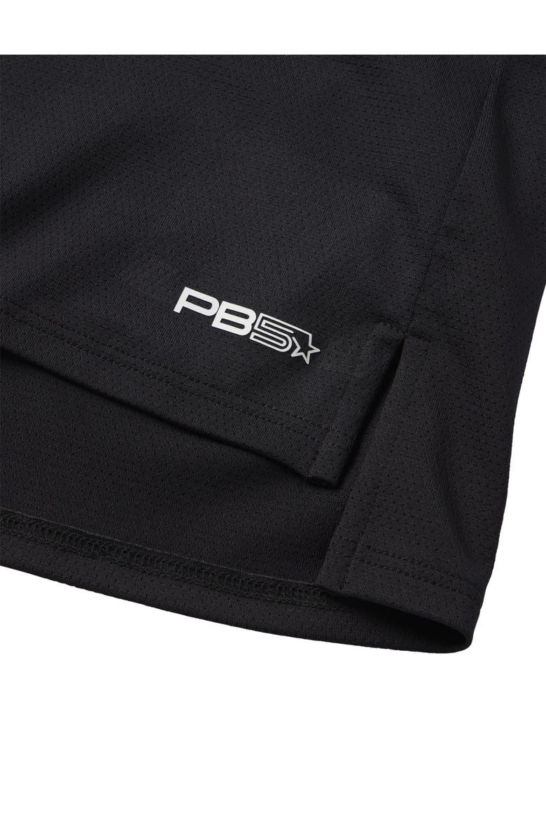 PB5star Cropped Racer Back Tank, Alternate, color, Black