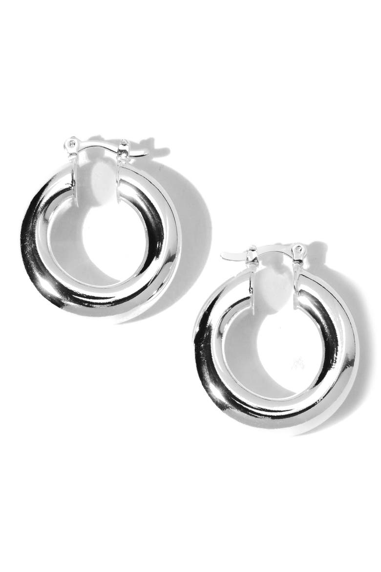 Aubree Small Hoop Earrings, Alternate, color, SILVER