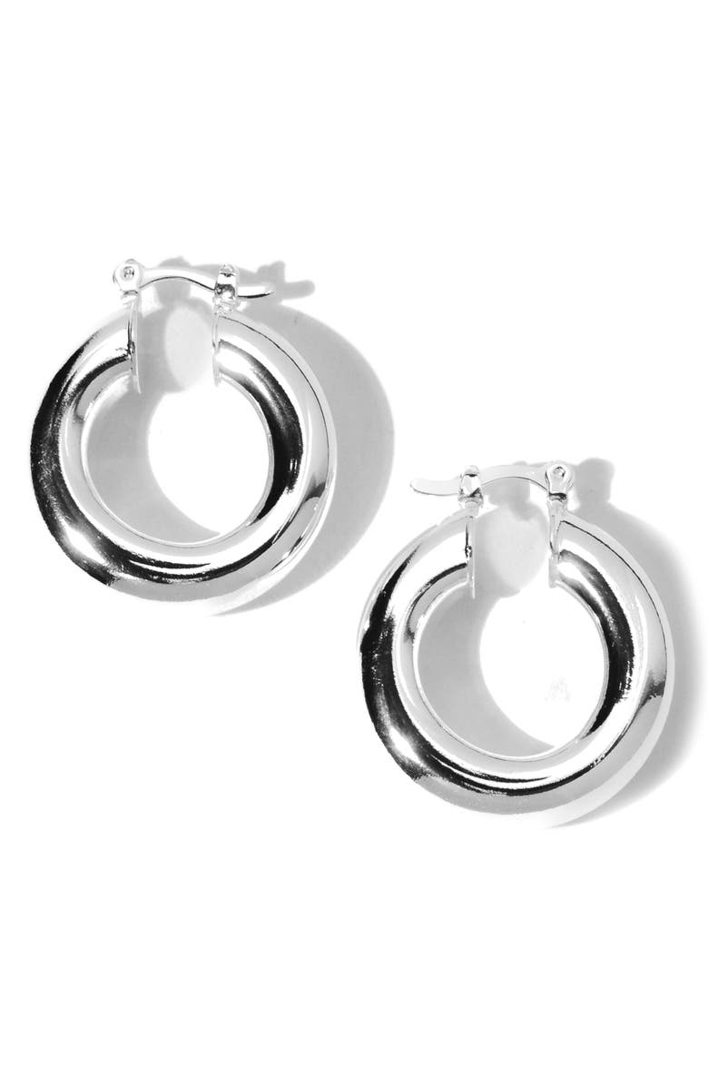 Child of Wild Aubree Small Hoop Earrings, Alternate, color, Silver