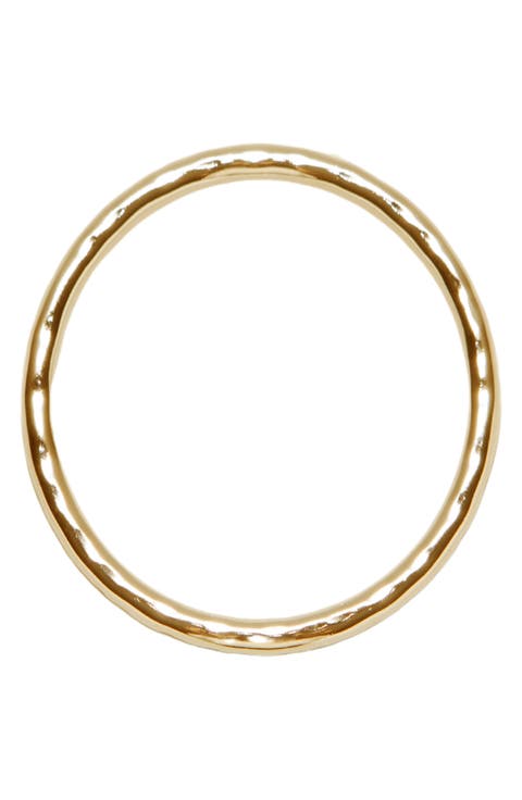 Hammered Oval Bangle