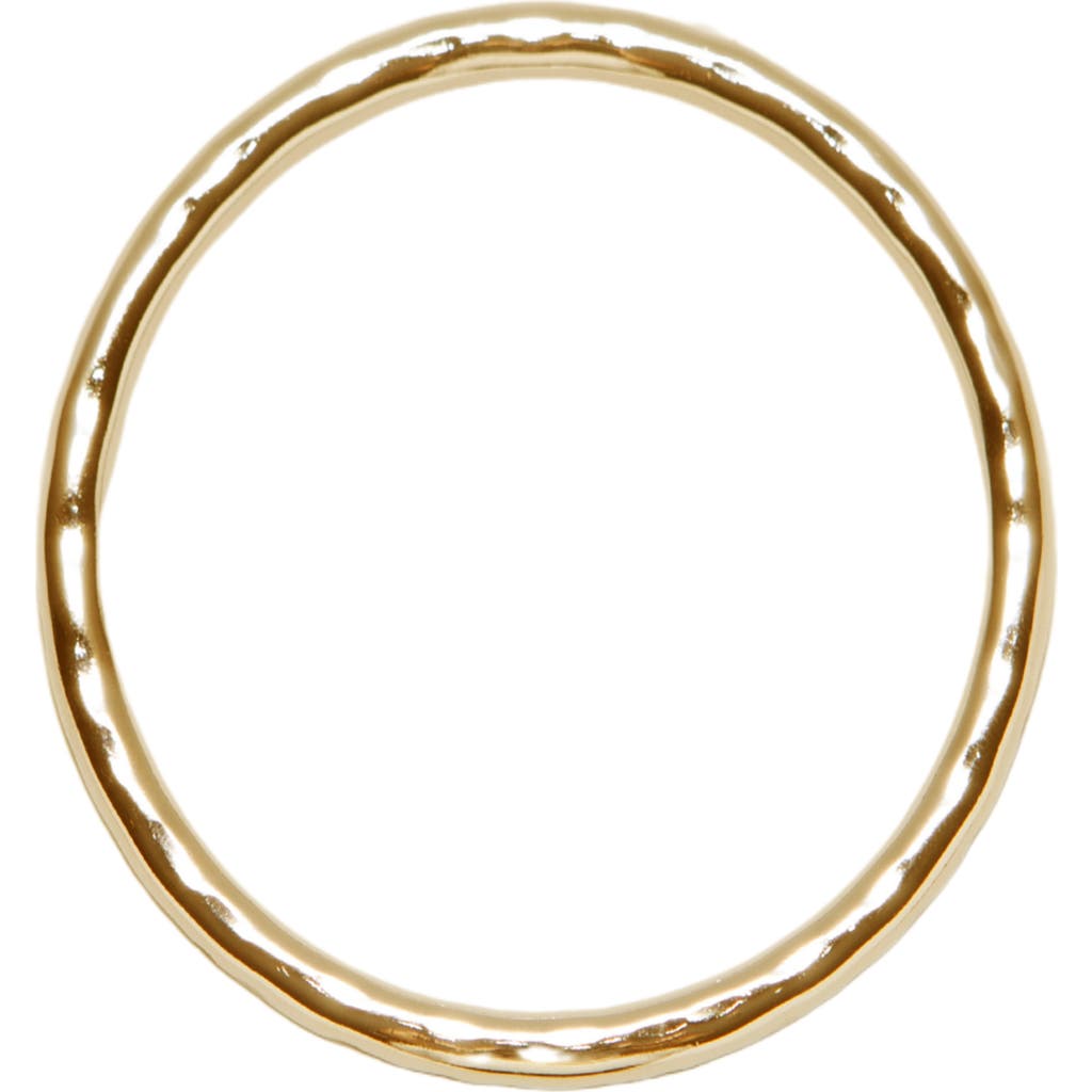 Argento Vivo Hammered Oval Bangle