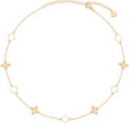 GABI RIELLE Effortless Staples Bloom & Luck Charm Necklace