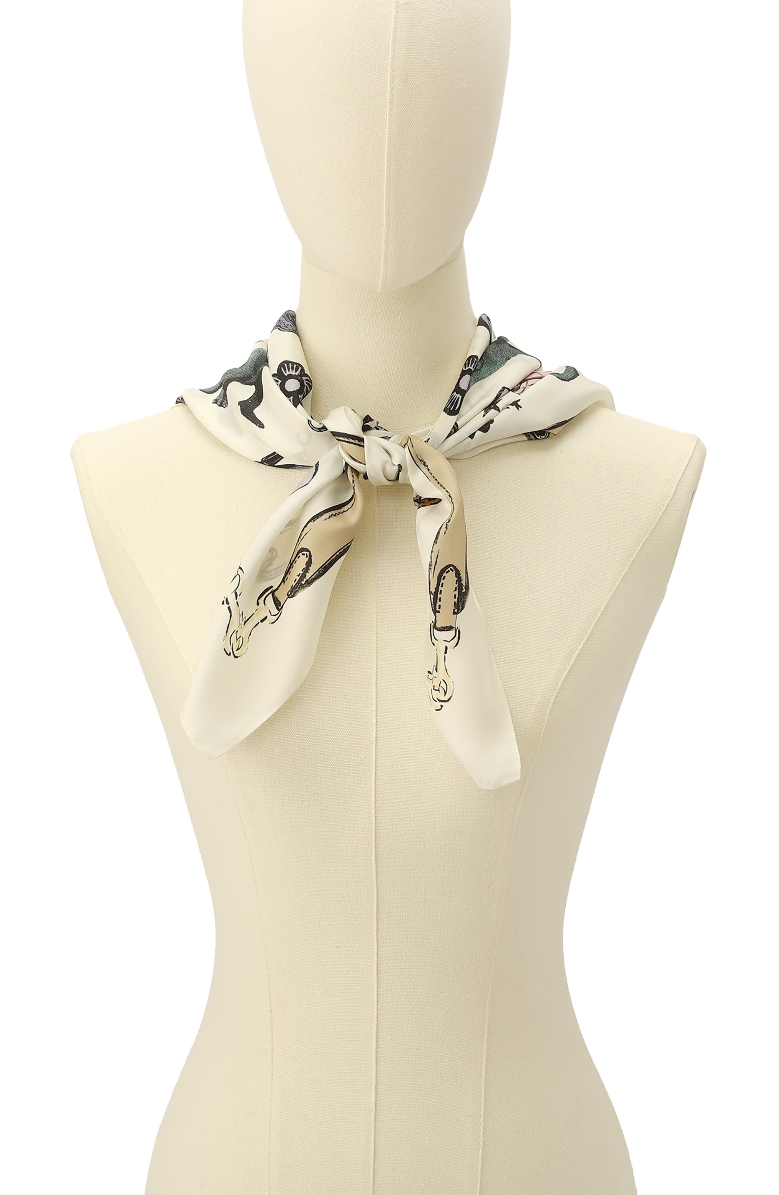Iconic Motifs Square Silk Scarf (Women) | Nordstrom