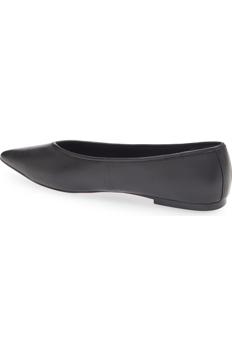 Nordstrom Scarlet Pointed Toe Flat, Alternate, color, Black