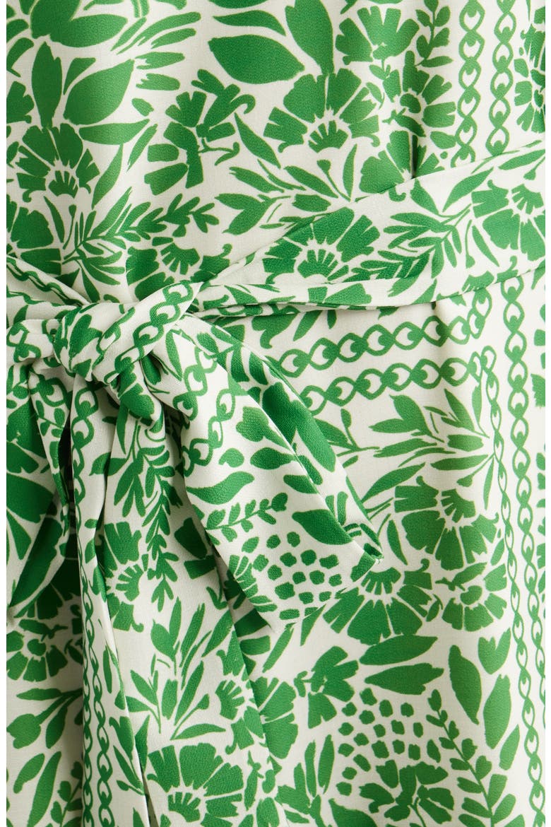Floral Puff Sleeve Minidress, Alternate, color, GREEN MULTI