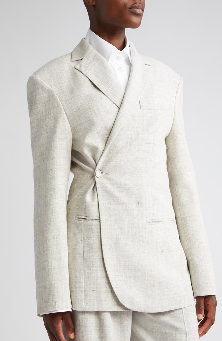 Róhe Overlap Blazer, Alternate, color,