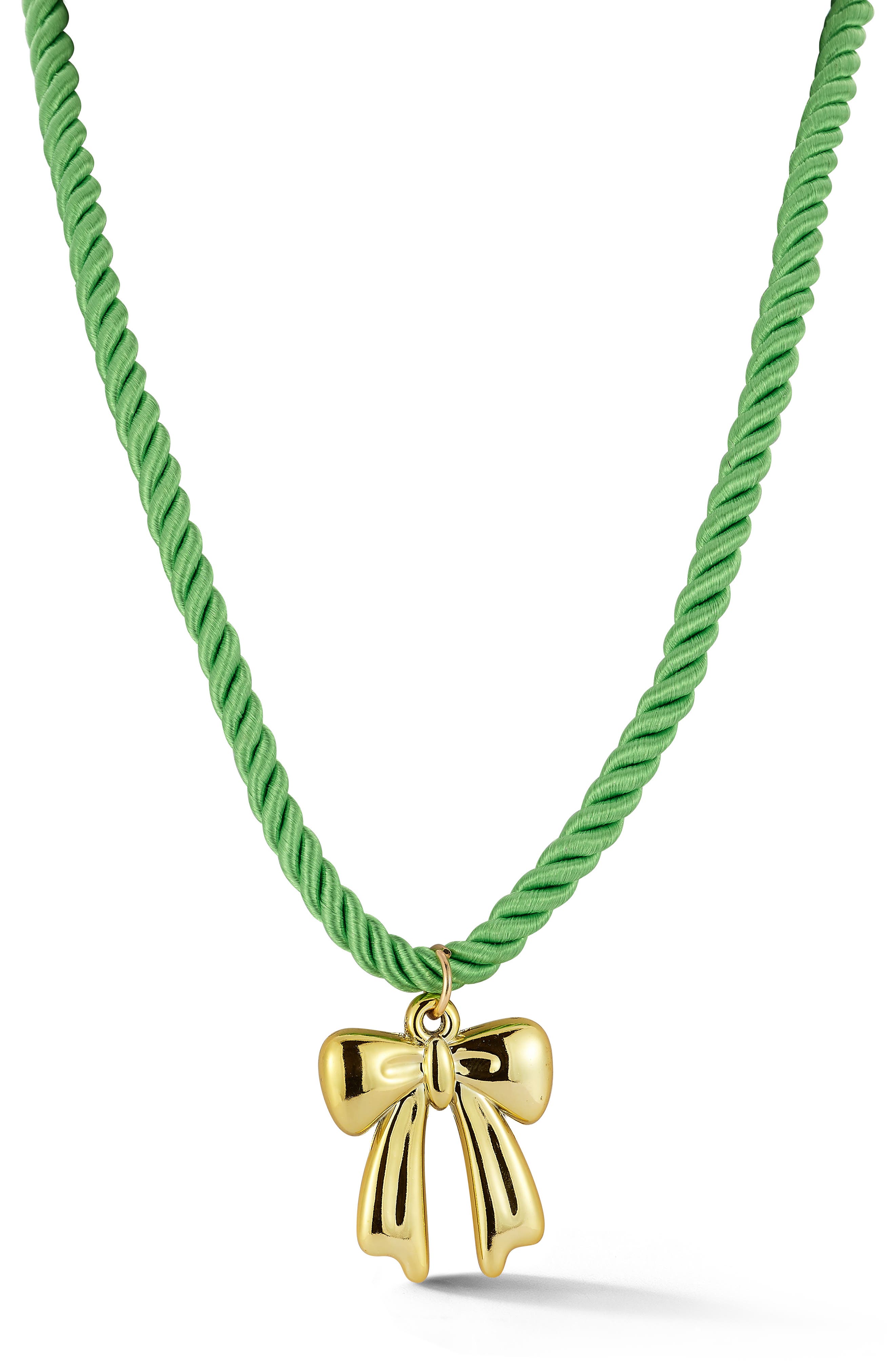 Bow Pendant Cord Necklace