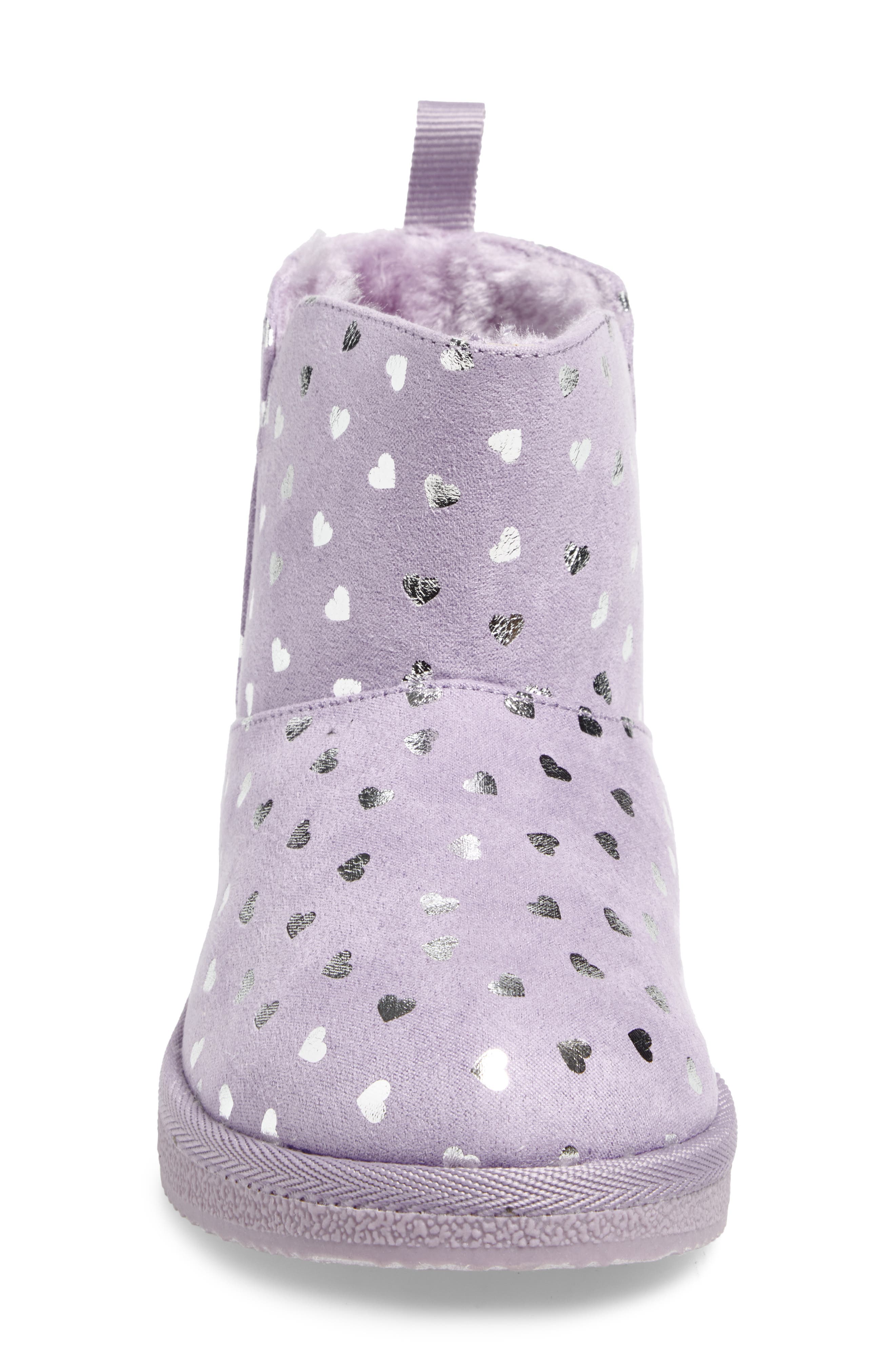 Harper Canyon Elly Cozy Short Boot, Alternate, color, Purple Heart