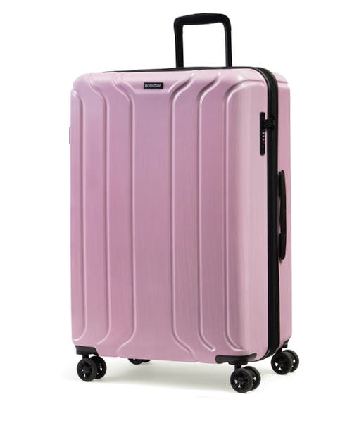 Nonstop New York Elite 3-piece Expandable Spinner Luggage Set And 3-piece Packing Cube Set In Blush Pink