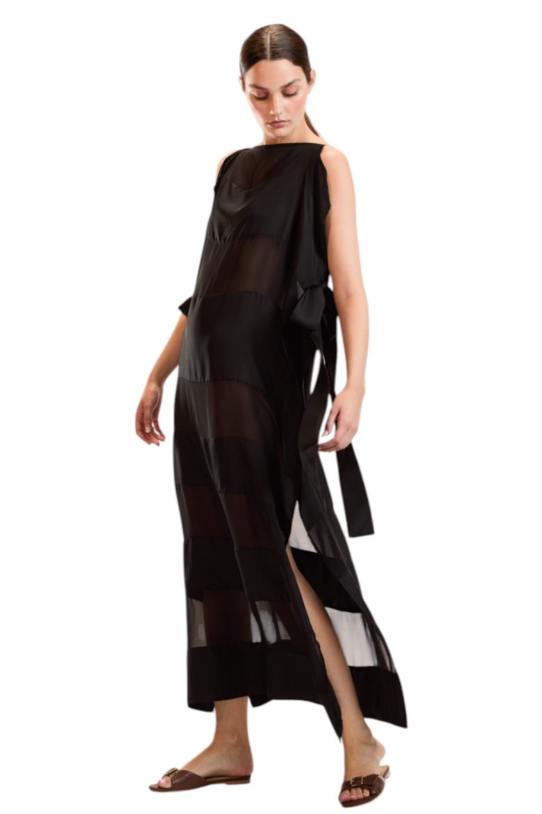 Windswept Dress, Alternate, color, Black