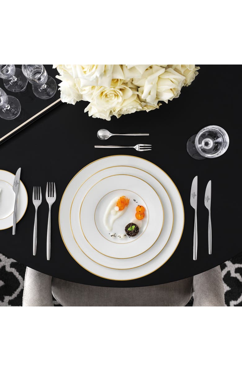 Villeroy & Boch Anmut Gold Rim Soup, Alternate, color, White