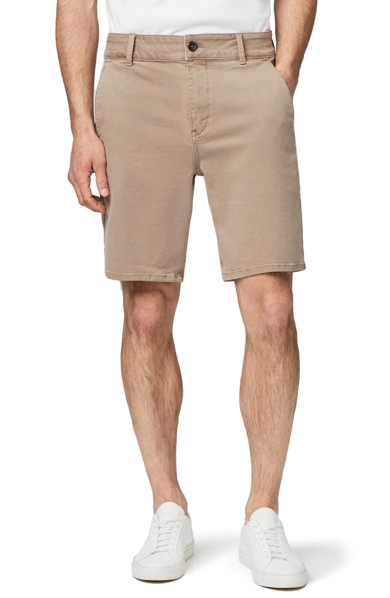PAIGE Thompson Stretch Twill Shorts, Main, color, 