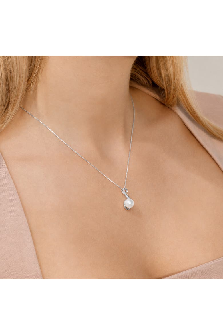 Freshwater Pearl Anastasia Pendant, Alternate, color, Sterling Silver