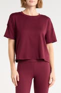 90 DEGREE BY REFLEX Super Soft Deluxe Boxy Cropped T-Shirt