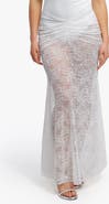 Popilush Lace Fishtail Coverup Maxi Mermaid Skirt
