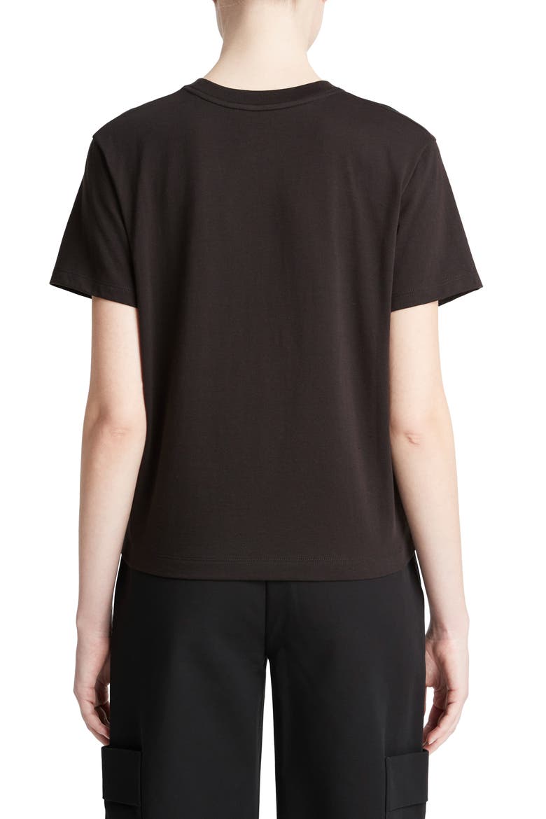 Pima Cotton Crewneck T-Shirt, Alternate, color, BLACK