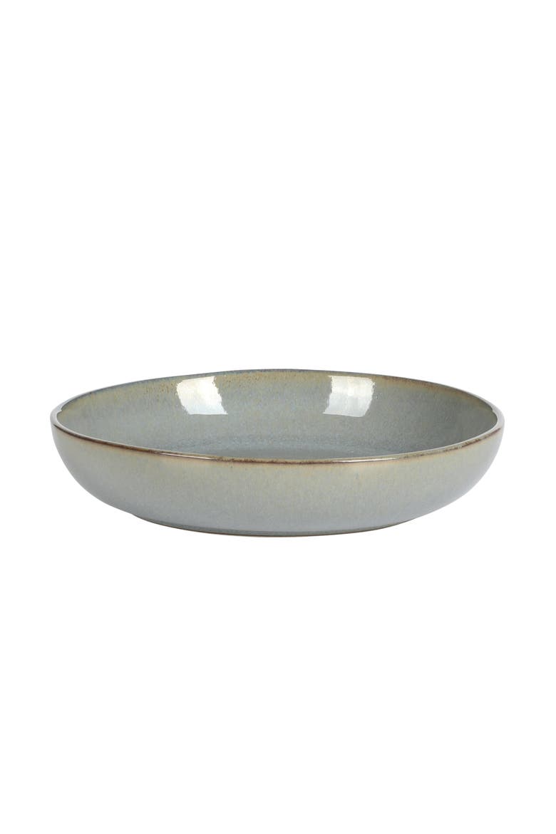 Berea Plates and Bowls Reactive Glaze Round Dishes Stoneware Ceramic Dinnerware Set -Green, Alternate, color, Green