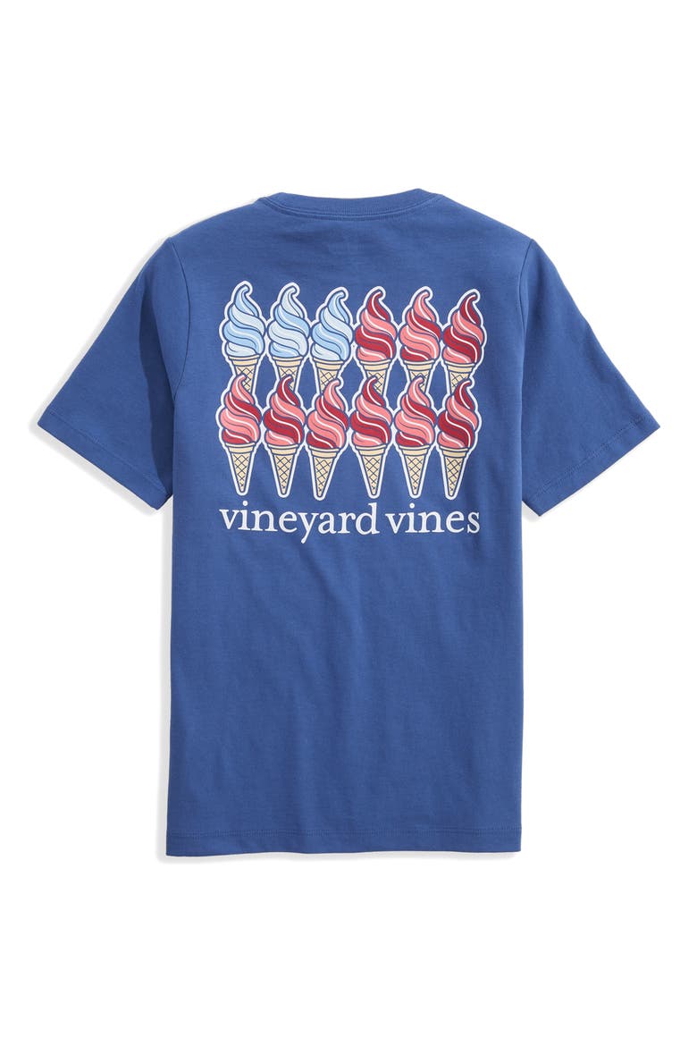 Kids' Ice Cream Cone Cotton Graphic T-Shirt, Alternate, color, MOONSHINE