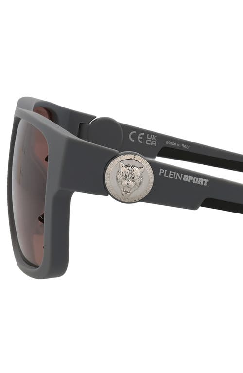 Philipp Plein Sport 57mm Square Sunglasses In Grey Grey Pink