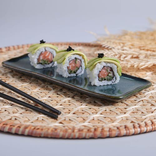 Porto Brasil Rectangular Platter Small Set Of 4 In Green