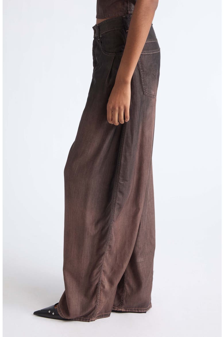 1987 D-Khelz-B-S Wide Barrel Leg Pants, Alternate, color, BLACK/ DENIM