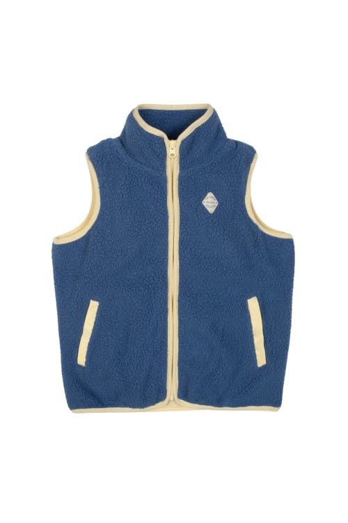 The Sunday Collective Polar Fleece Vest In Blue