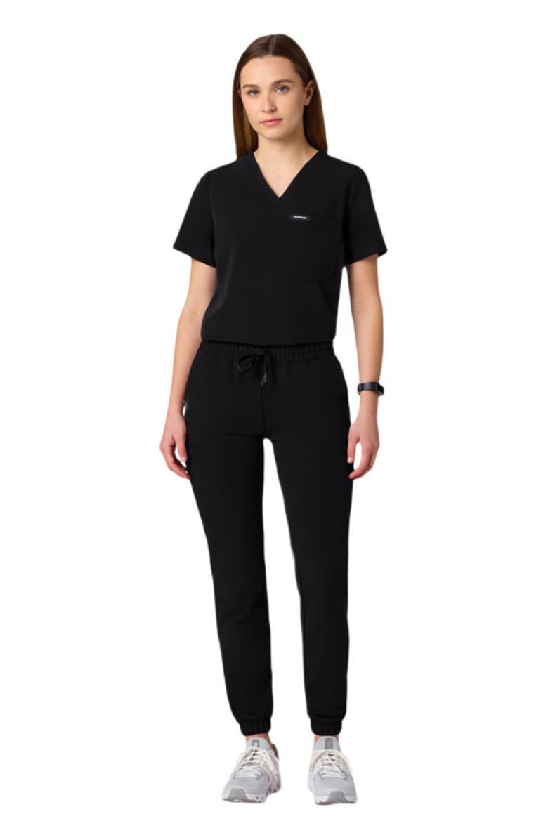 JAANUU Jace Women's 7-Pocket Skinny Scrub Jogger, Main, color, Black
