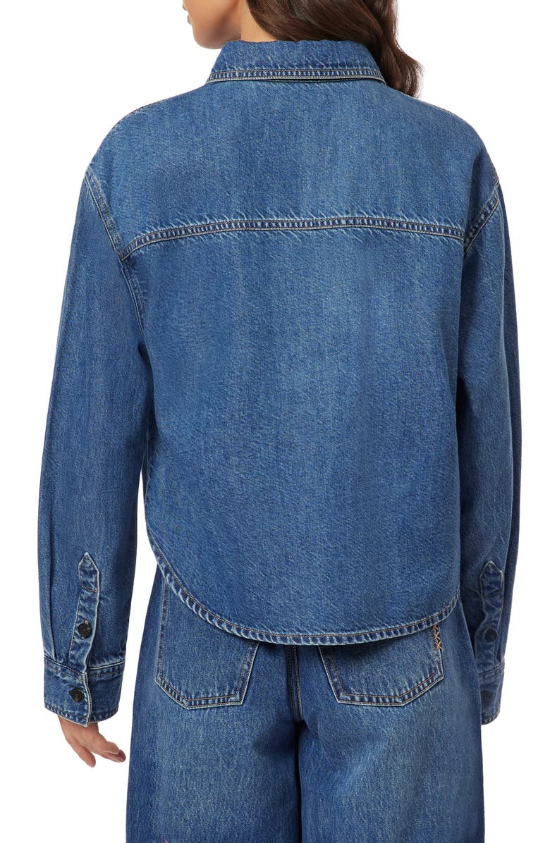 Scotch & Soda The Crop Denim Shirt, Alternate, color, Two Bridges