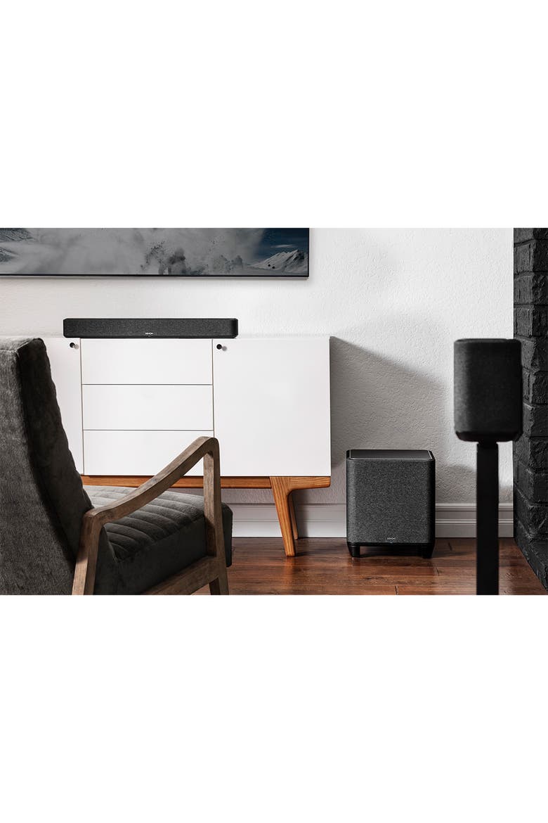 Home Wireless 8" Subwoofer with HEOS, Alternate, color, Black