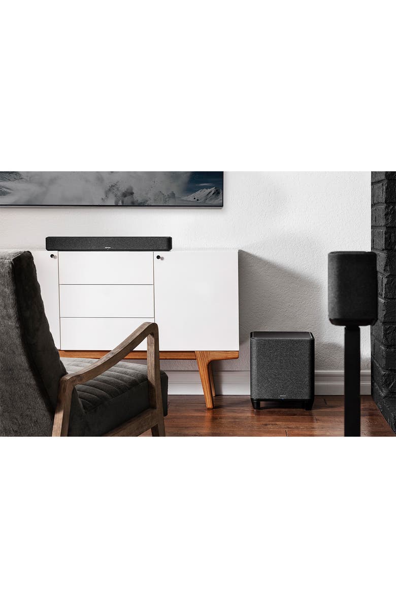 Denon Home Wireless 8" Subwoofer with HEOS, Alternate, color, Black