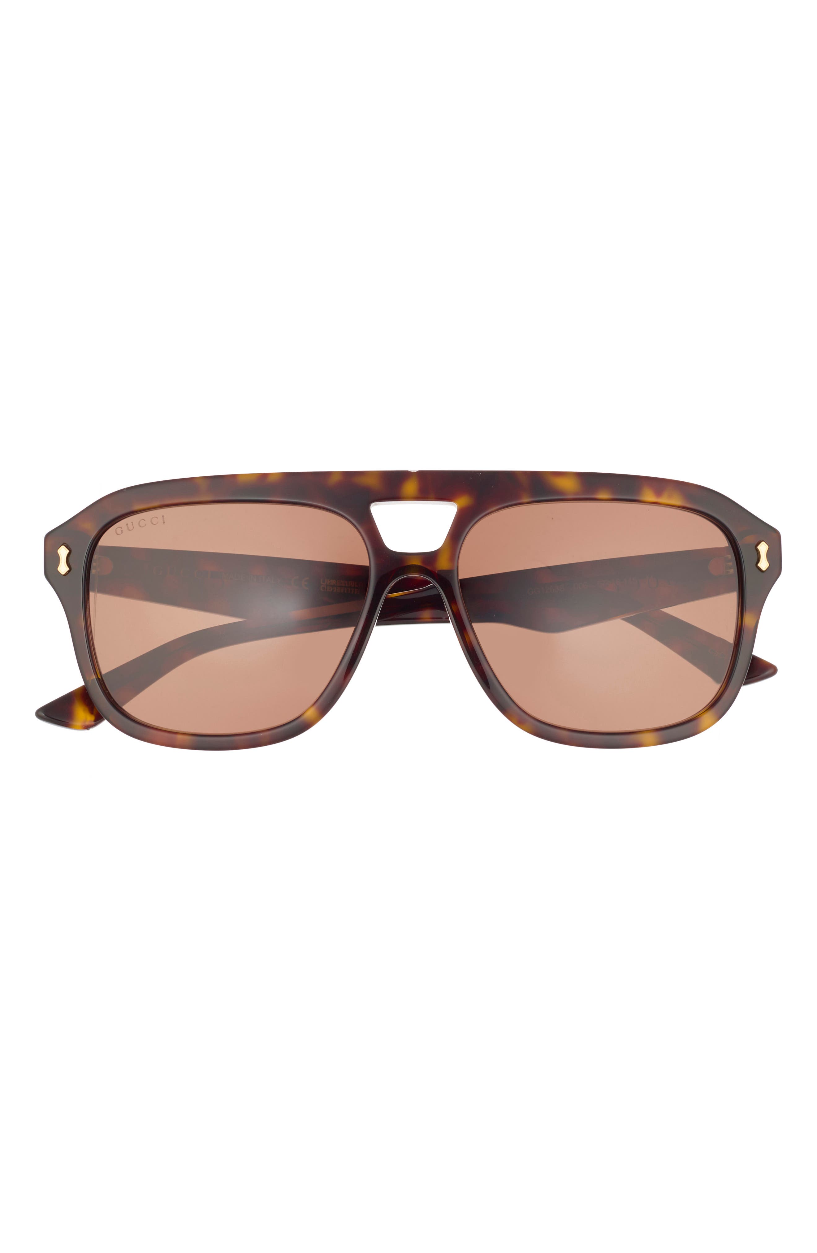 Gucci 57mm Aviator Sunglasses