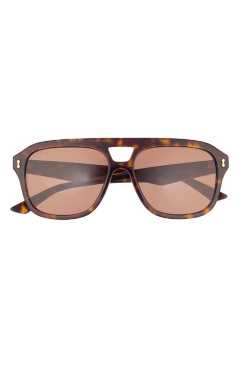 57mm Aviator Sunglasses