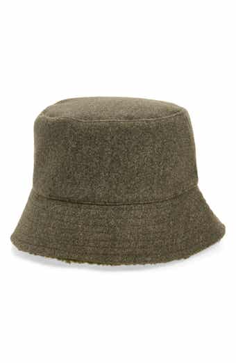 Reversible Faux Shearling Bucket Hat