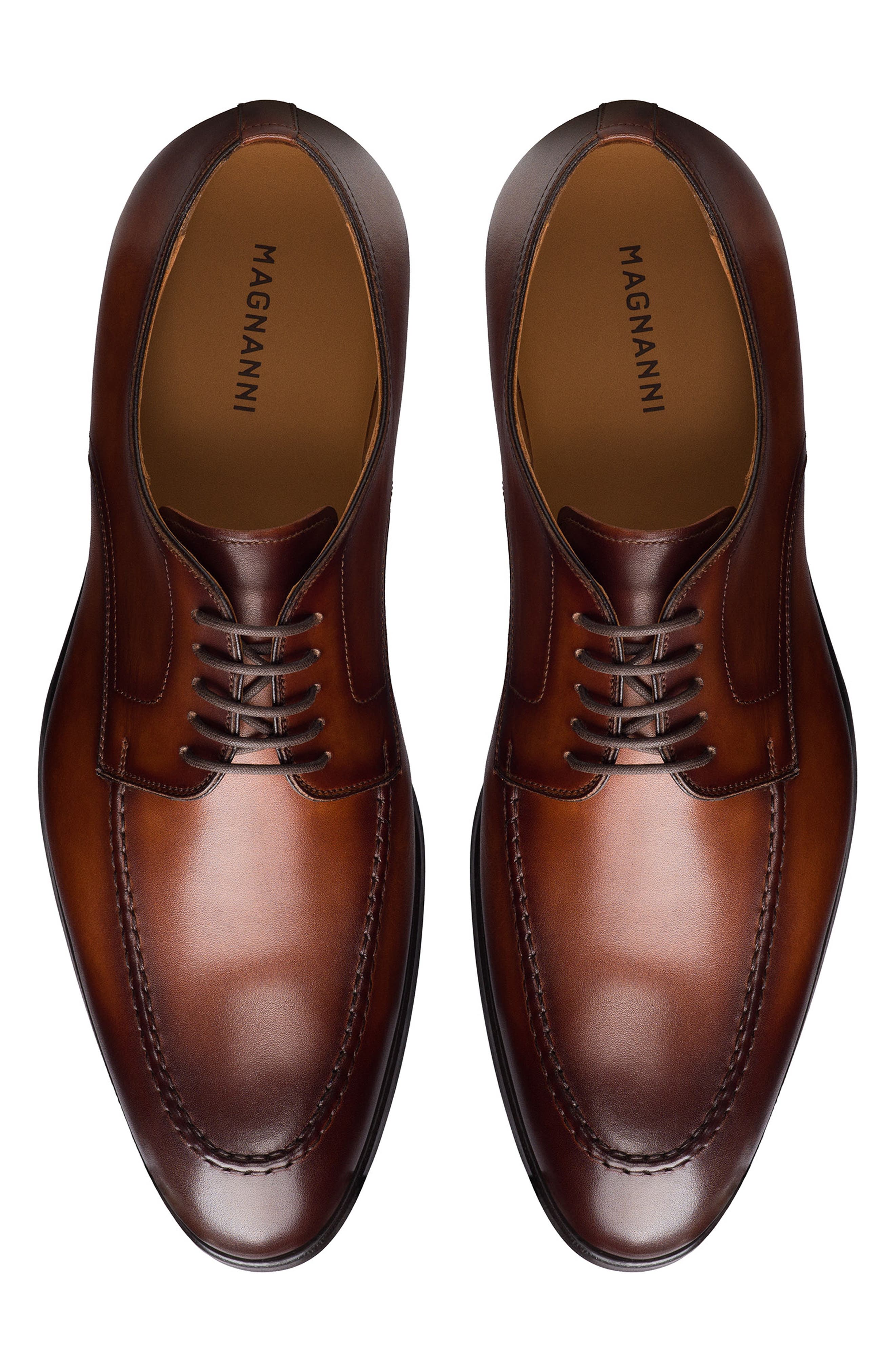 Magnanni Malta Derby, Alternate, color, Cognac