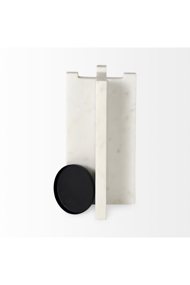 Sophia Marble Candle Holder, Alternate, color, White