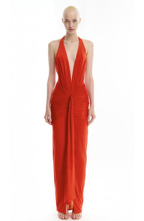 Inaya collar maxi dress