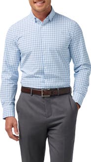 Mizzen+Main Leeward Trim Fit Check Performance Button-Up Shirt
