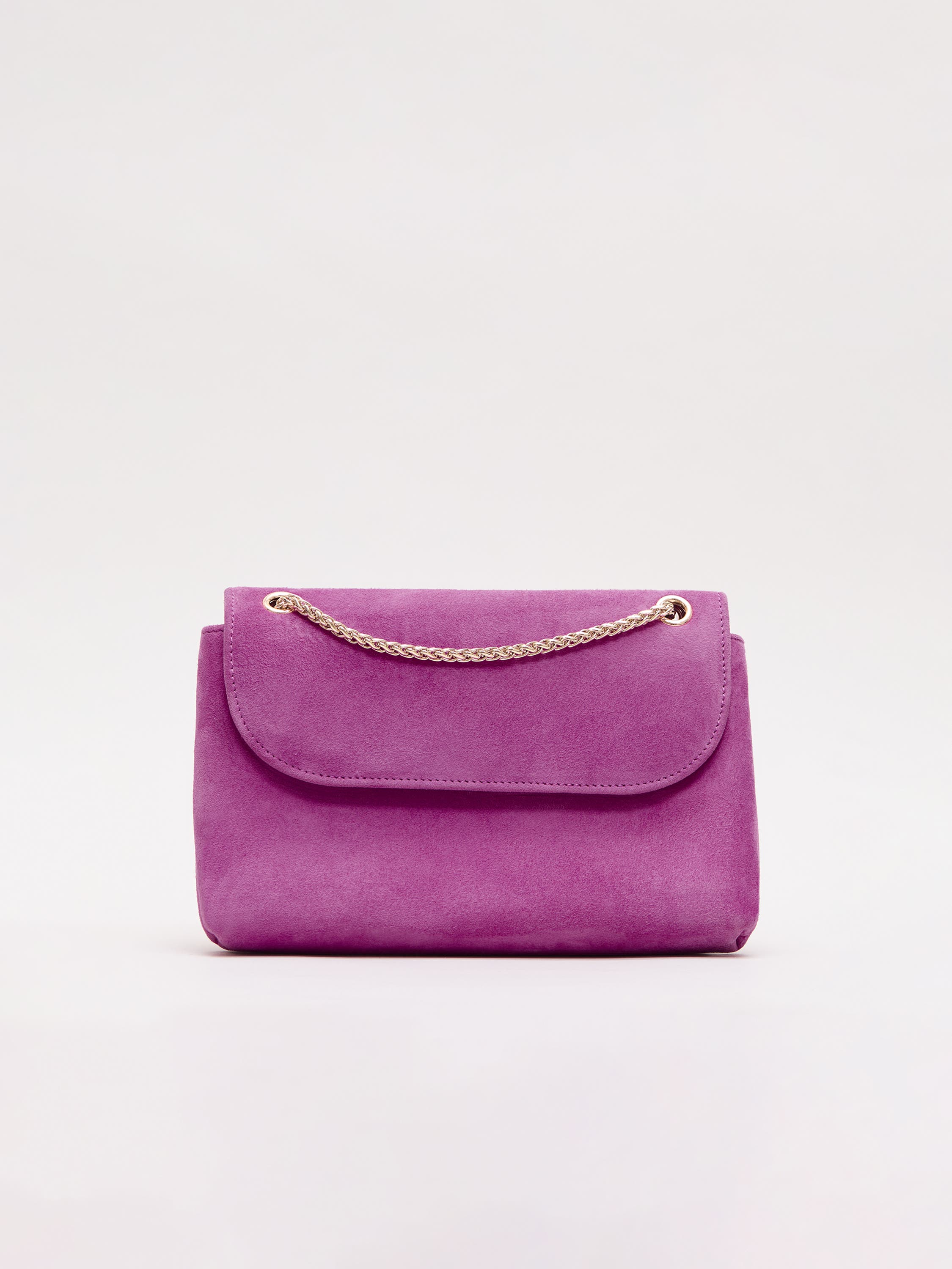 Phase Eight Suede Clutch Bag, Main, color, Pink